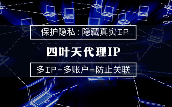 【阳春代理IP】代理服务器的类型有哪些？四叶天代理IP怎么样